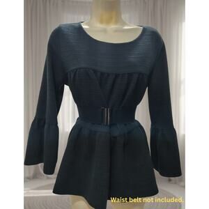 J. CREW Women's Blouse Sz M - Layer flutter & flare bell sleeves